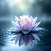 Lotus reflects peace stockcake