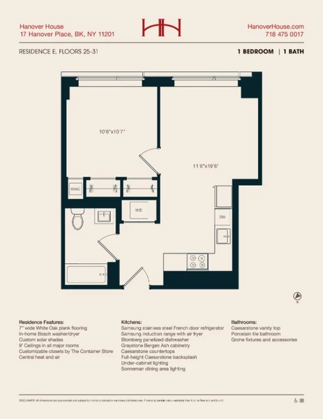 1 bedroom apartment for rent in Downtown Brooklyn - Brooklyn, New York