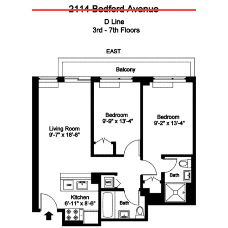 2 bedrooms apartment for rent in Prospect Lefferts Gardens - Brooklyn, New York
