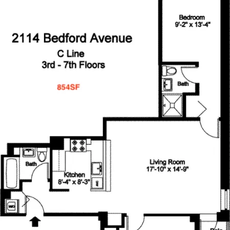 2 bedrooms apartment for rent in Prospect Lefferts Gardens - Brooklyn, New York