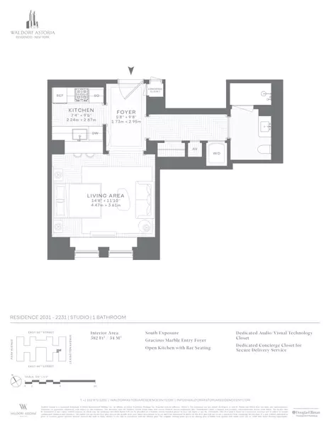 Studio Apartment for rent in Midtown East - Manhattan, New York