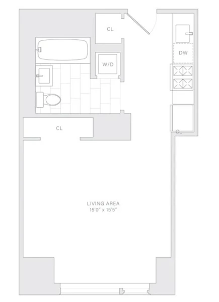 Studio Apartment for rent in FiDi - Manhattan, New York