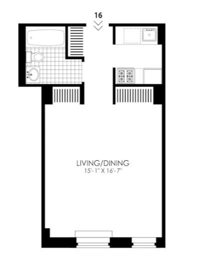 Studio Apartment for rent in Midtown West - Manhattan, New York