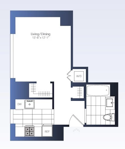 Studio Apartment for rent in Midtown West - Manhattan, New York