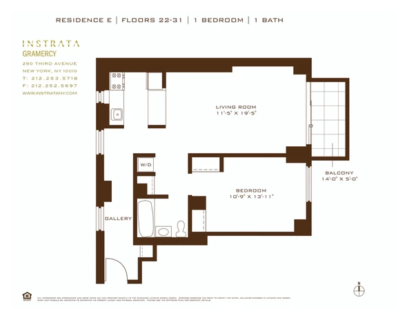 1 bedroom apartment for rent in Gramercy - Manhattan, New York
