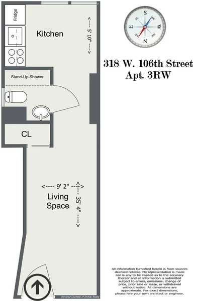 Studio Apartment for rent in Upper West Side - Manhattan, New York