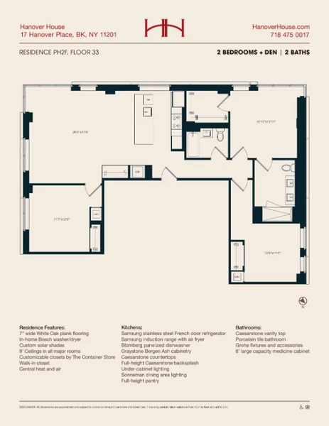 3 bedrooms apartment for rent in Downtown Brooklyn - Brooklyn, New York
