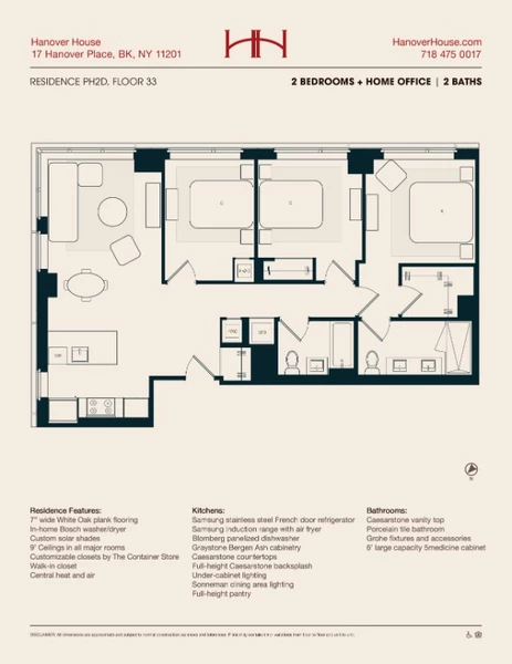 3 bedrooms apartment for rent in Downtown Brooklyn - Brooklyn, New York
