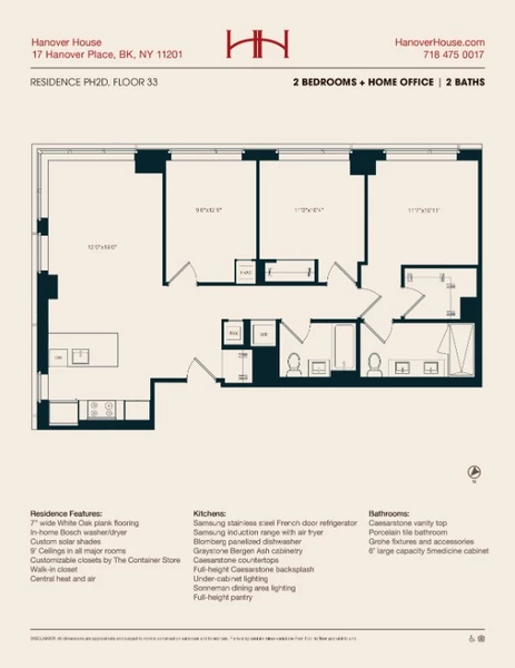3 bedrooms apartment for rent in Downtown Brooklyn - Brooklyn, New York