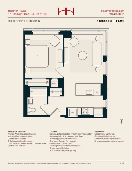 1 bedroom apartment for rent in Downtown Brooklyn - Brooklyn, New York