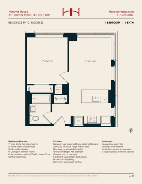 1 bedroom apartment for rent in Downtown Brooklyn - Brooklyn, New York