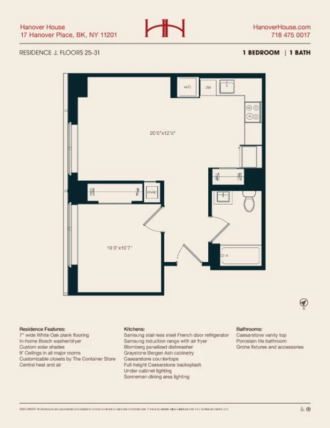 1 bedroom apartment for rent in Downtown Brooklyn - Brooklyn, New York
