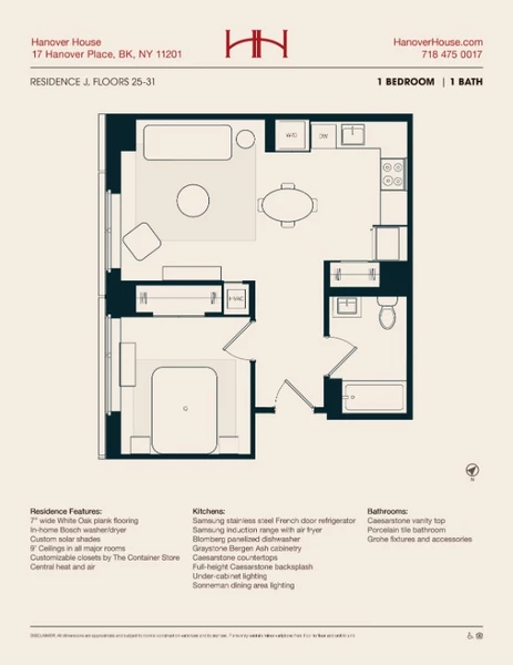 1 bedroom apartment for rent in Downtown Brooklyn - Brooklyn, New York