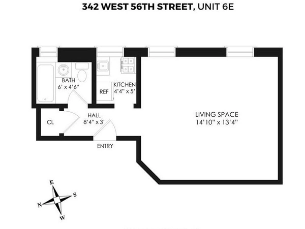 Studio Apartment for rent in Midtown West - Manhattan, New York