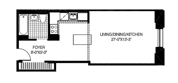 Studio Apartment for rent in FiDi - Manhattan, New York