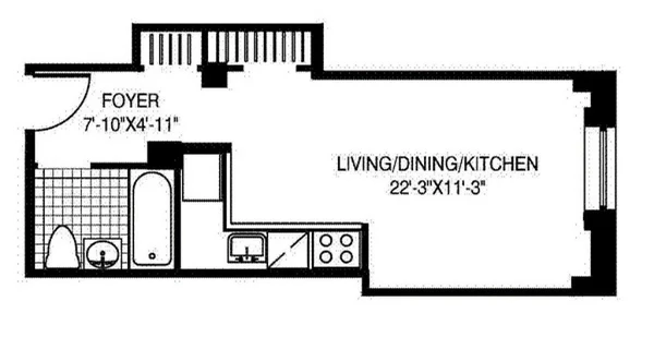 Studio Apartment for rent in FiDi - Manhattan, New York