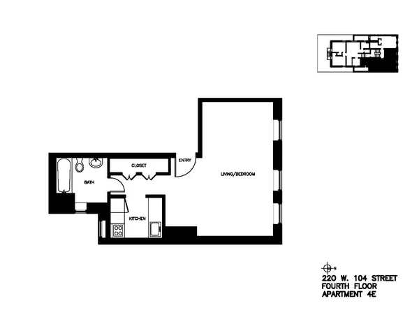 Studio Apartment for rent in Upper West Side - Manhattan, New York