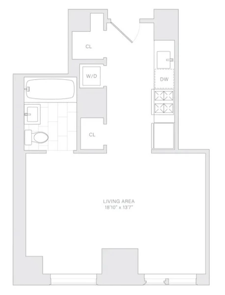 Studio Apartment for rent in FiDi - Manhattan, New York