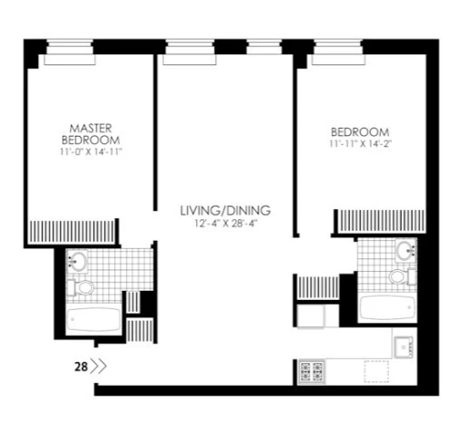 2 bedrooms apartment for rent in Midtown West - Manhattan, New York