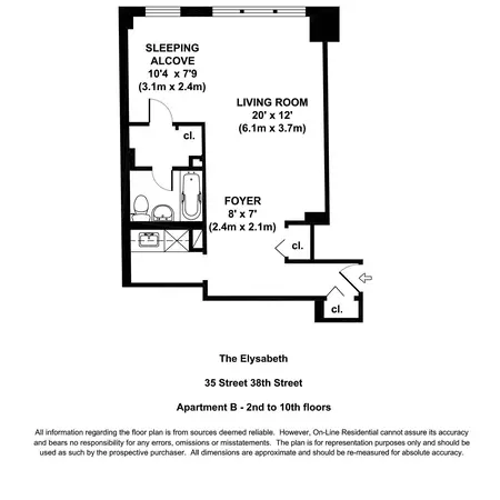 Studio Apartment for rent in Murray Hill - Manhattan, New York