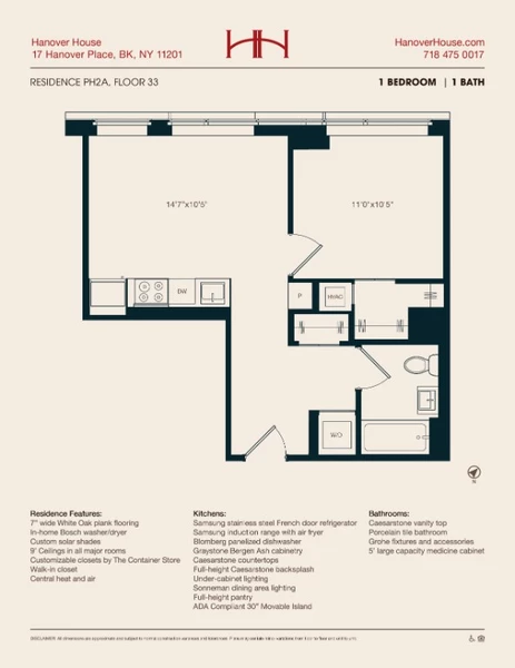 1 bedroom apartment for rent in Downtown Brooklyn - Brooklyn, New York