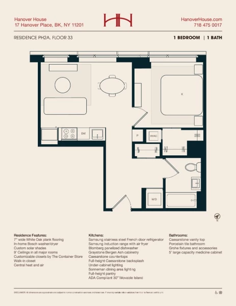 1 bedroom apartment for rent in Downtown Brooklyn - Brooklyn, New York