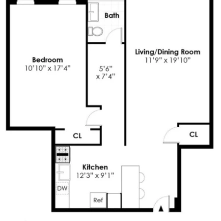 1 bedroom apartment for rent in Flatbush Ditmas Park - Brooklyn, New York
