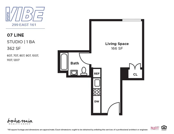 Studio Apartment for rent in Concourse Village - The Bronx, New York