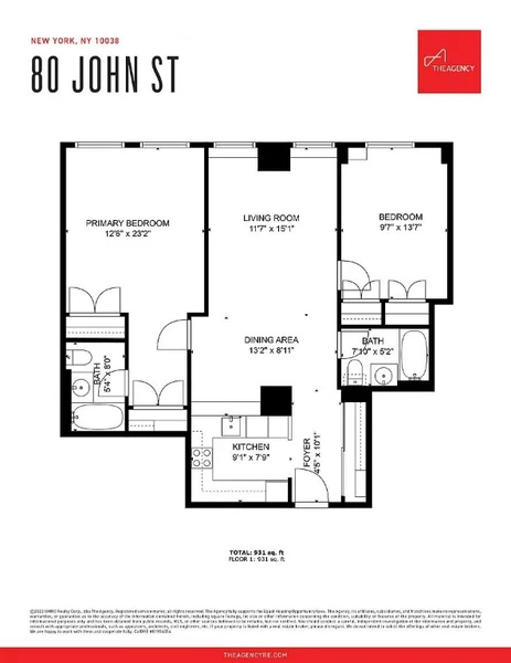 2 bedrooms apartment for rent in FiDi - Manhattan, New York