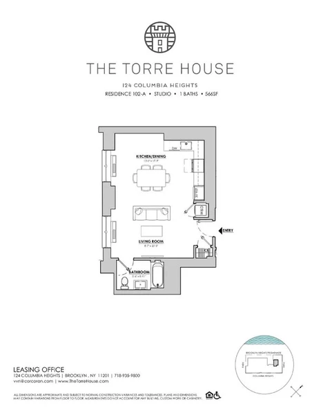 Studio Apartment for rent in Brooklyn Heights - Brooklyn, New York