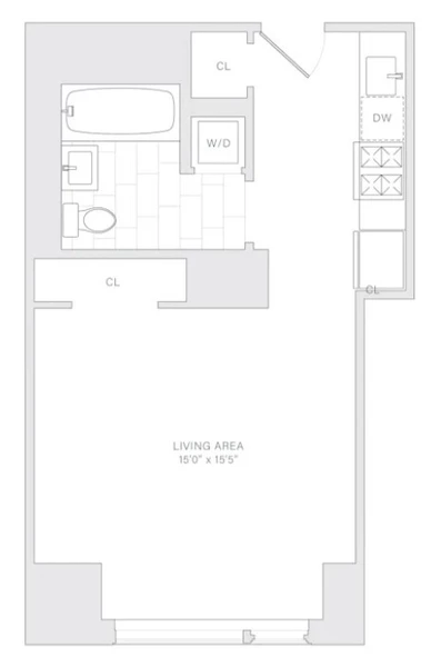 Studio Apartment for rent in FiDi - Manhattan, New York