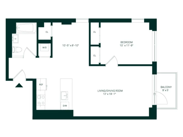 1 bedroom apartment for rent in Kensington - Brooklyn, New York