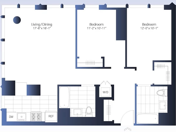 2 bedrooms apartment for rent in Midtown West - Manhattan, New York