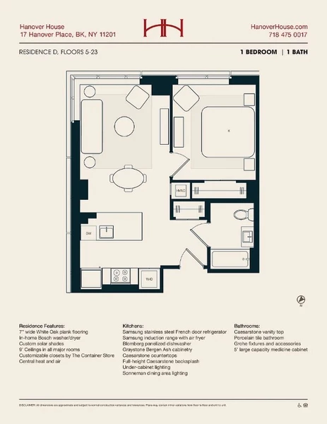 1 bedroom apartment for rent in Downtown Brooklyn - Brooklyn, New York