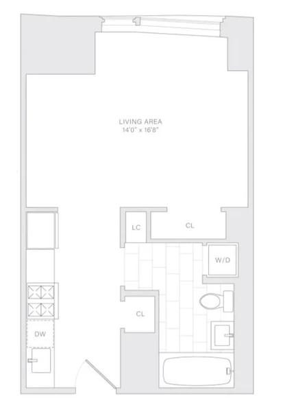 Studio Apartment for rent in FiDi - Manhattan, New York