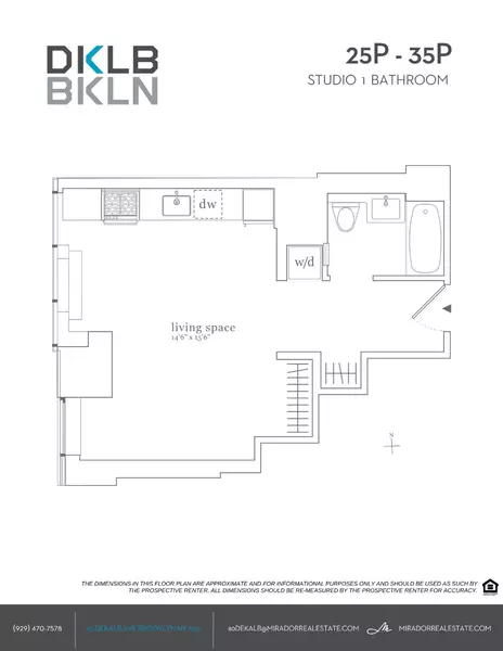 Studio Apartment for rent in Fort Greene - Brooklyn, New York