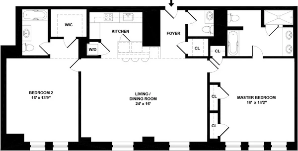 2 bedrooms apartment for rent in Midtown West - Manhattan, New York