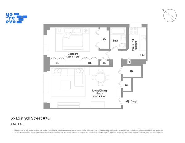 1 bedroom apartment for rent in Greenwich Village - Manhattan, New York