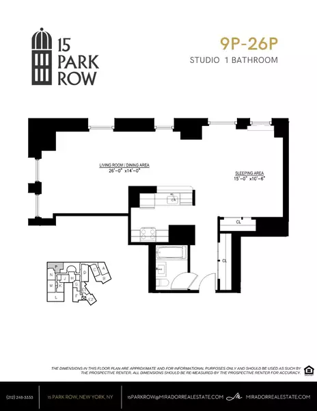 Studio Apartment for rent in FiDi - Manhattan, New York