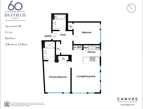 2 bedrooms apartment for rent in Downtown Brooklyn - Brooklyn, New York