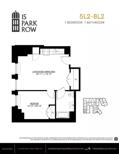 1 bedroom apartment for rent in FiDi - Manhattan, New York