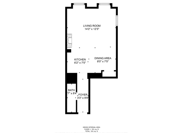 Studio Apartment for rent in Brooklyn Heights - Brooklyn, New York