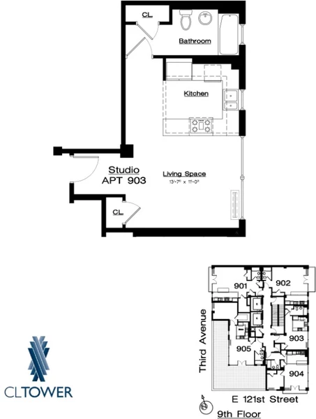 Studio Apartment for rent in Harlem - Manhattan, New York