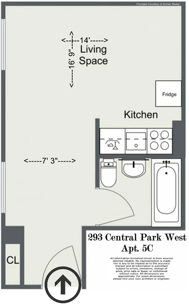 Studio Apartment for rent in Upper West Side - Manhattan, New York