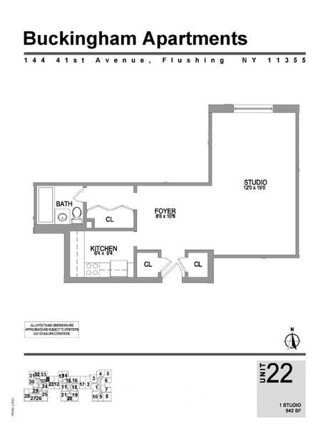 Studio Apartment for rent in Flushing - Queens, New York