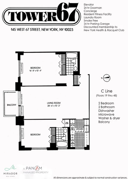 2 bedrooms apartment for rent in Upper West Side - Manhattan, New York