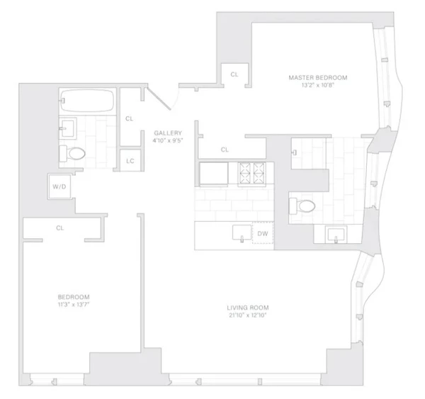 2 bedrooms apartment for rent in FiDi - Manhattan, New York