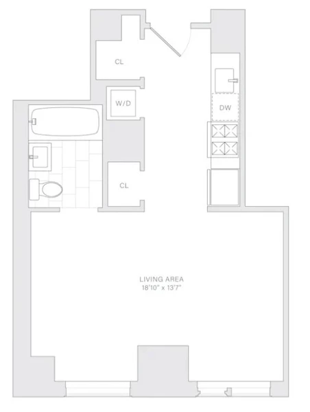 Studio Apartment for rent in FiDi - Manhattan, New York