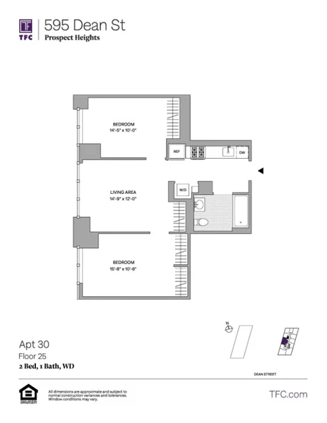 2 bedrooms apartment for rent in Prospect Heights - Brooklyn, New York