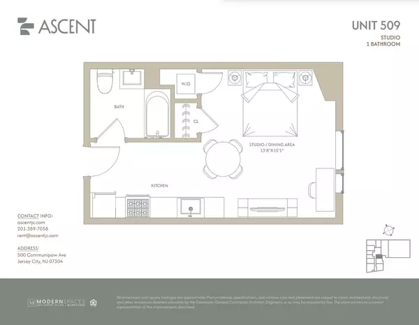 Studio Apartment for rent in Jersey City - Jersey City / Hoboken, New York